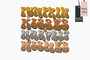 Pumpkin Kisses PNG Sublimation