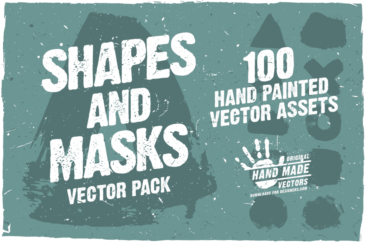 Shapes and Masks - Vector pack, a Texture Graphic by Downloads for Designers (Photo 1 of 10)