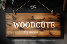 Woodcute Cute Decorative Font