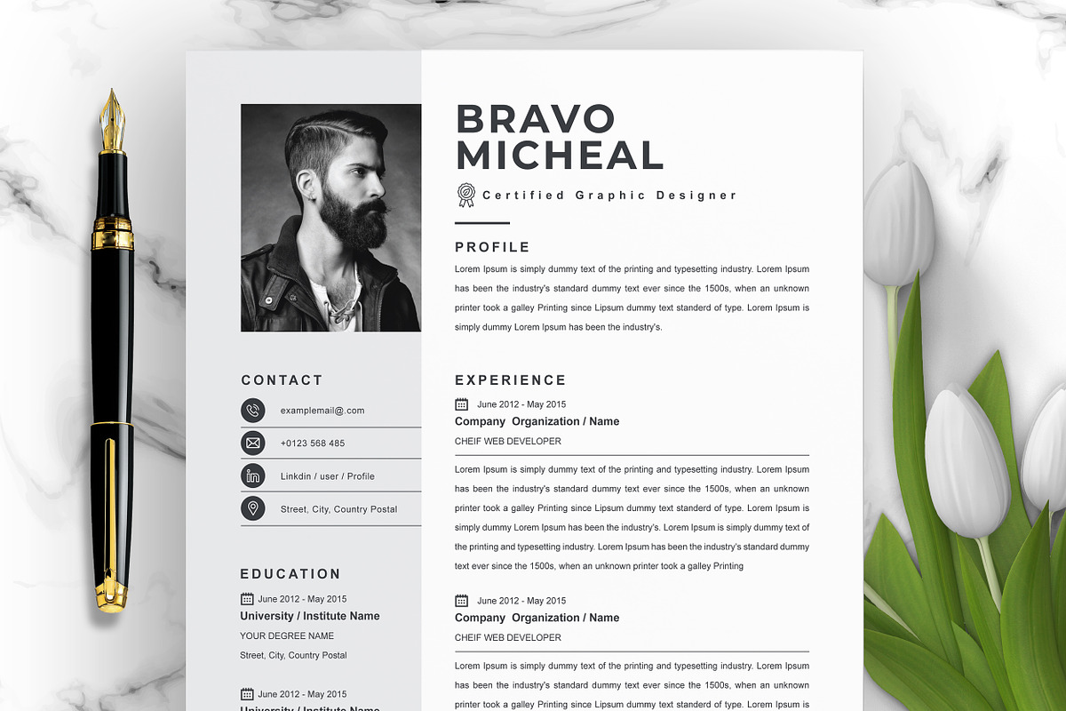 JOB WINNING RESUME - 50 TEMPLATES, a Resume Template by ResumeInventor (Photo 89 of 184)
