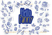 Hello Fanny Display Font, a Sans Serif Font by KennedyStudio (Thumbnail 1 of 8)