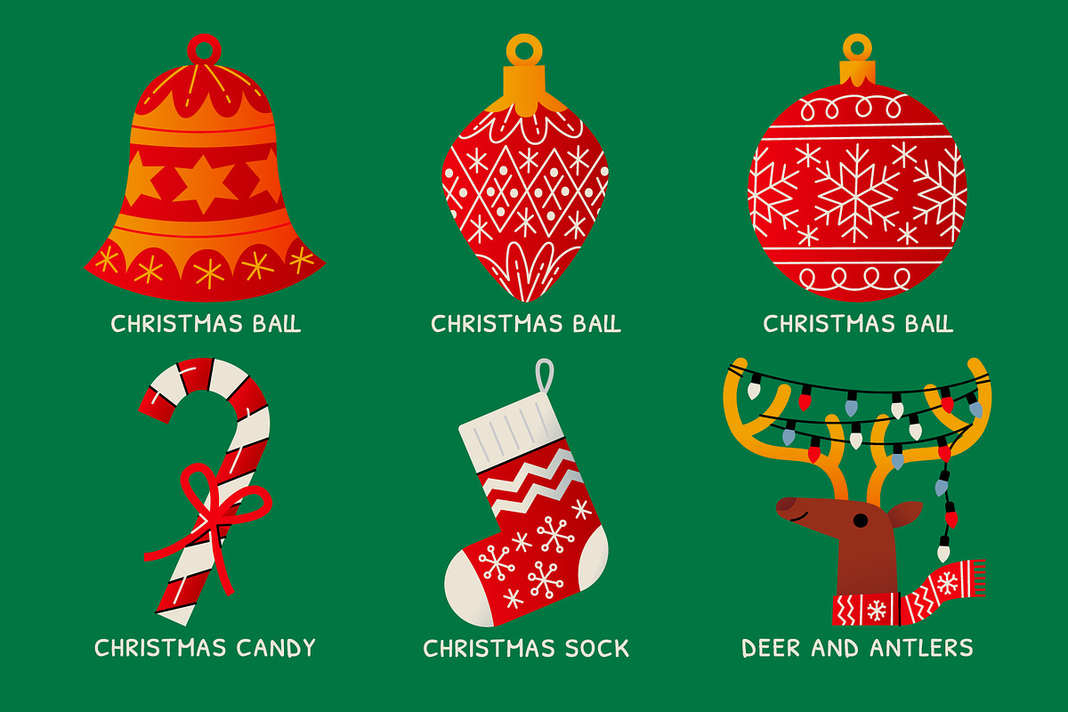 66 Christmas Design Elements, a Food Illustration by monkik (Photo 4 of 16)