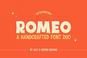 Romeo Font Duo, a Handwritten Font by Salt & Pepper Designs (Thumbnail 1 of 8)