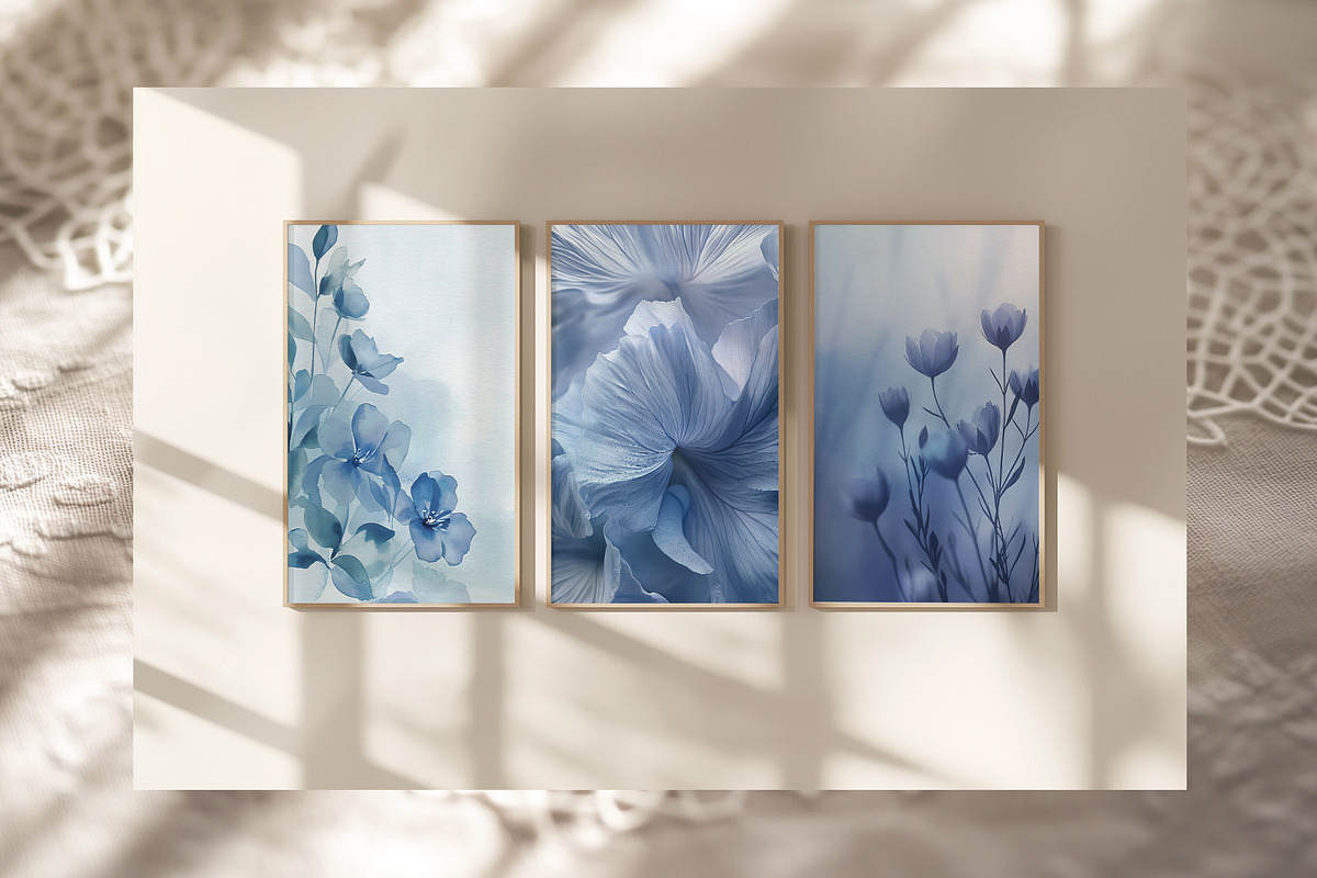 Azure Botanica: Fine Art Watercolor, a Texture Illustration by Nadia Semyroz (Photo 6 of 8)