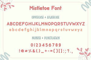 Mistletoe Cute Decorative Font