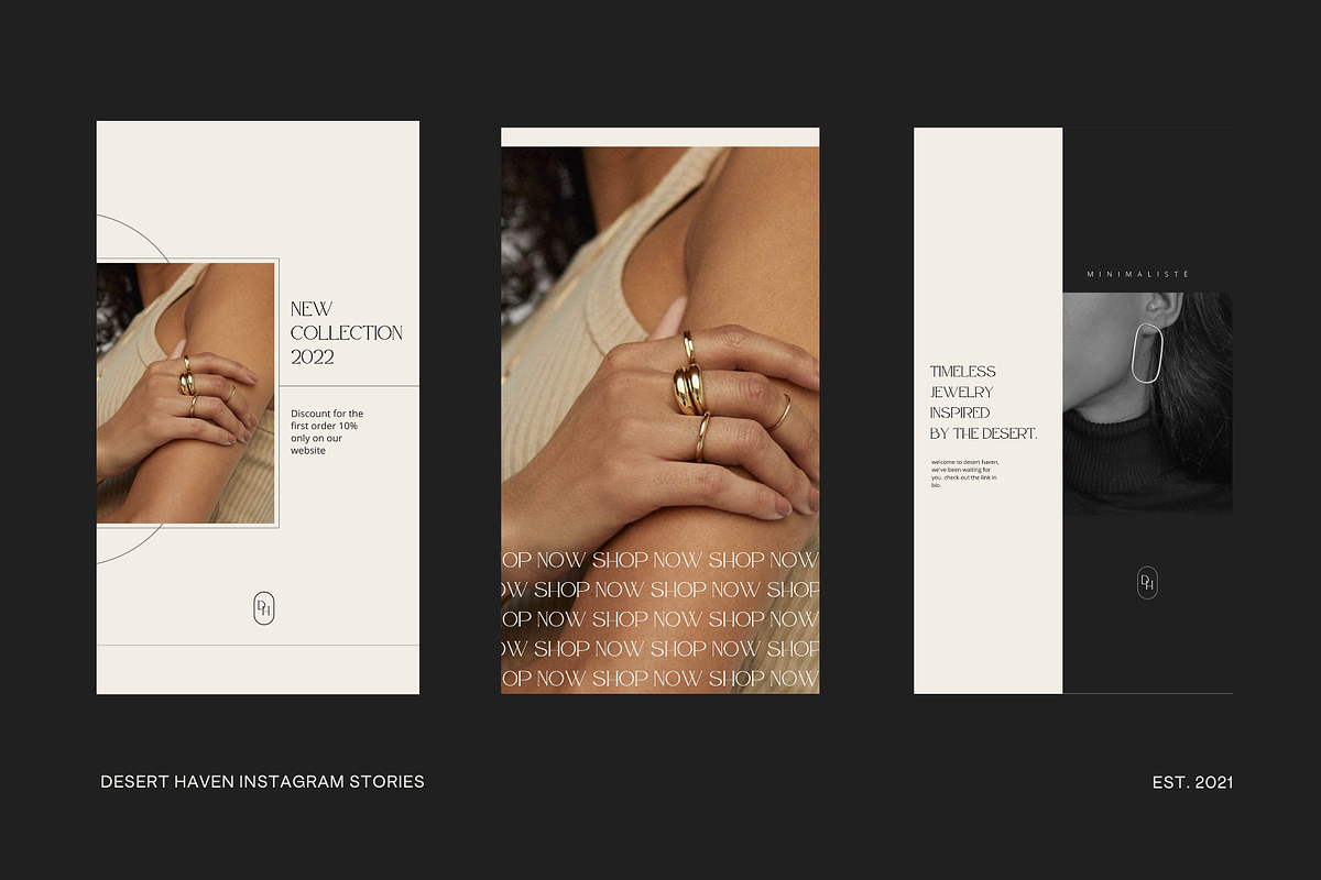 Desert Haven Canva Instagram Bundle, a Social Media Template by ALunadoki Design (Photo 5 of 7)