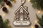 Gingerbread Houses Ornament Bundle, a Decorative Illustration by svgocean (Thumbnail 8 of 13)