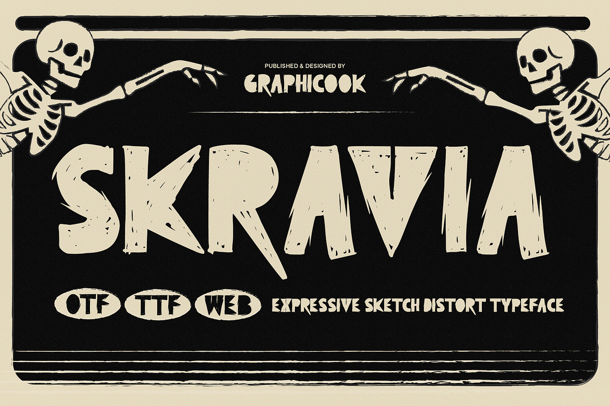 Skravia, a Handwritten Font by graphicook (Photo 1 of 10)