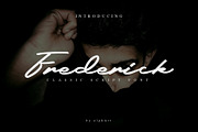 Frederick, a Script Font by alphArtype (Thumbnail 1 of 10)