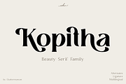Kopitha - Modern Serif Font, a Serif Font by Ekahermawan (Thumbnail 1 of 12)