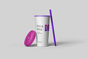 Drink Cup Mockup - 8 Views, a Cups & Container Mockup by Illusiongraphic (Thumbnail 7 of 23)