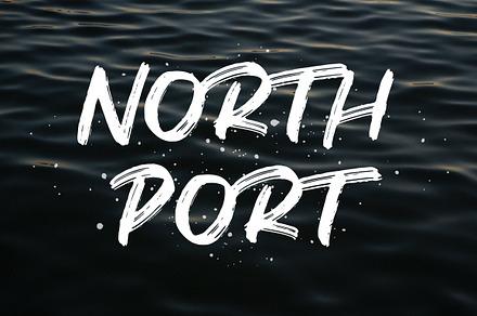 North Port | All Caps Brush Font, a Sans Serif Font by Hustle Supply Co.