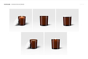 8.5oz Amber Glass Jar Candle Mockup, a Household Mockup by creatsy5 (Thumbnail 2 of 8)