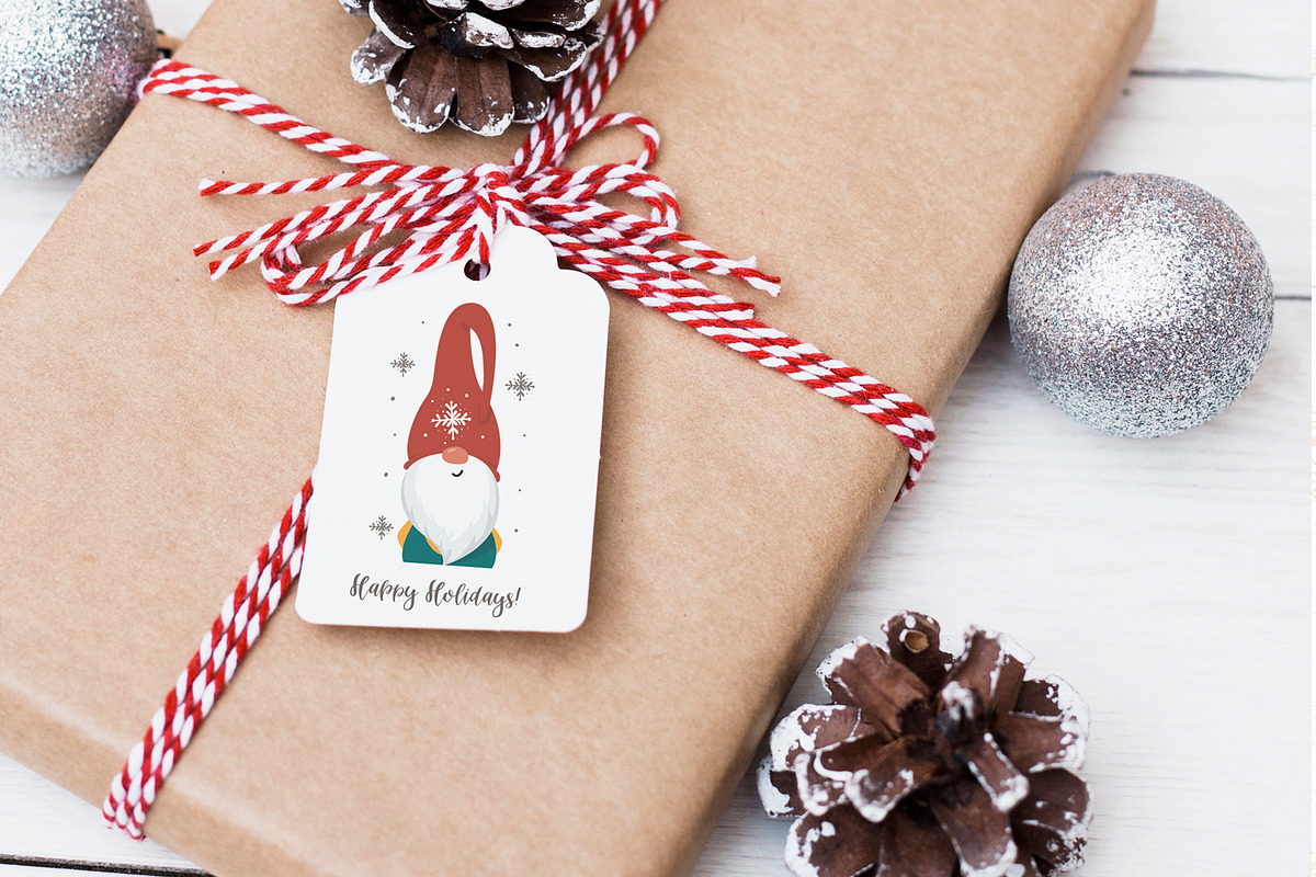 Christmas Gnomes and  Patterns, a Wallpaper Graphic by Nafanya (Photo 12 of 12)