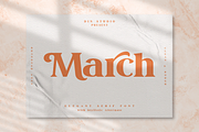 March - Elegant Serif Font, a Serif Font by din-studio.com (Thumbnail 1 of 21)