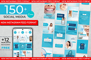 Dental Clinic Social Media Blue Pack, a Social Media Template by Gomes Web (Thumbnail 1 of 4)
