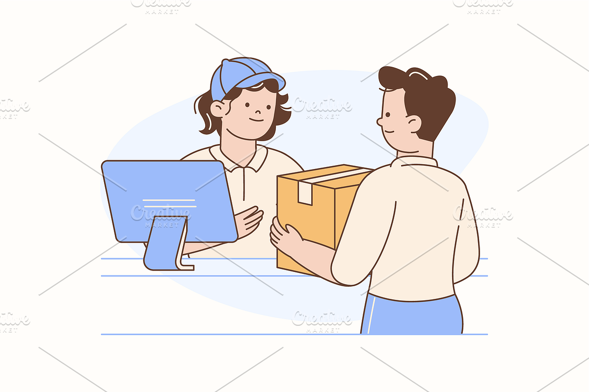 Delivery Package Illustration, an Object Graphic by Jump Studio (Photo 10 of 12)