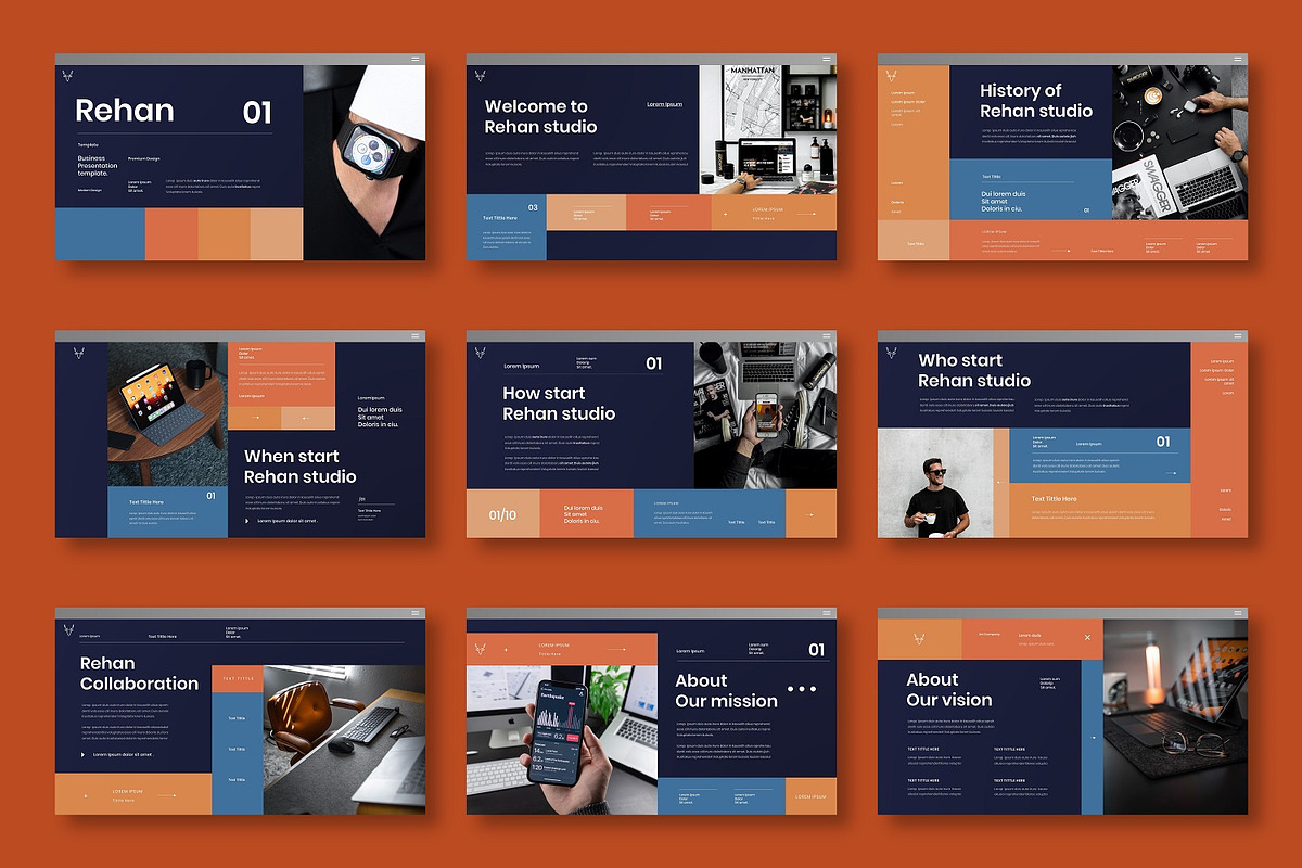 Rehan - Business Google Slide, a Presentation Template by Dens Creative Studio (Photo 2 of 6)