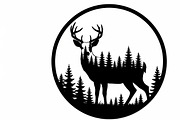 Beautiful deer forest circle art, an Illustration by Amazin_art (Thumbnail 28 of 32)