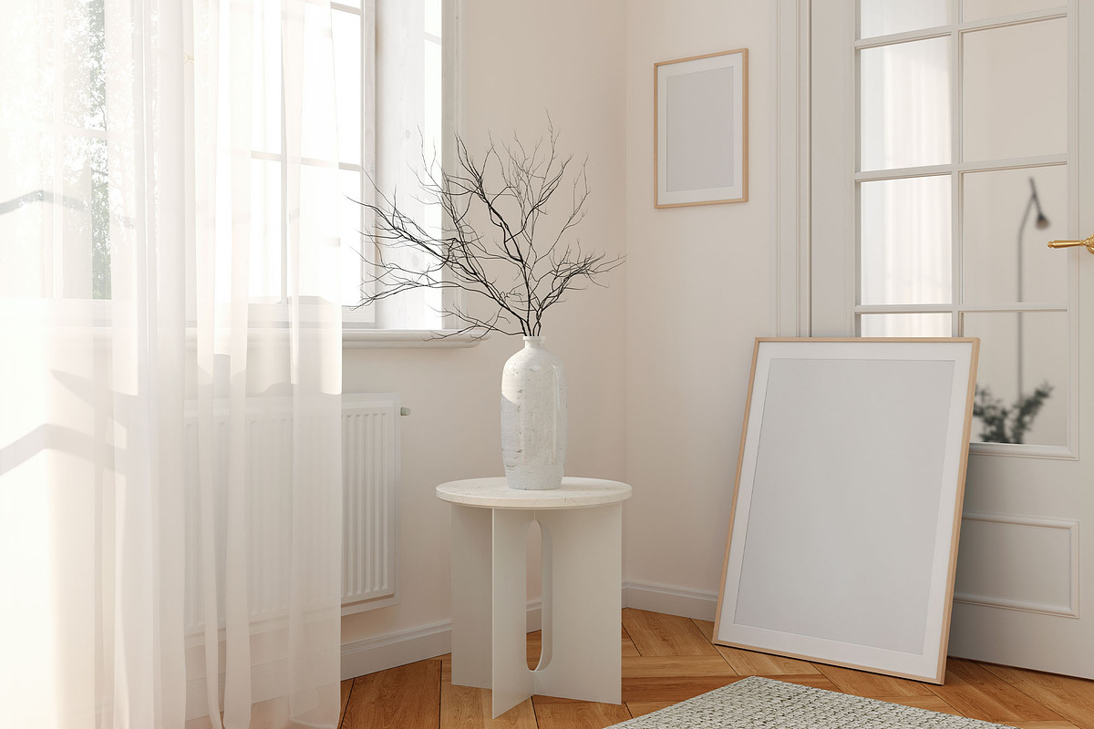 JAPANDI Minimalist Frame Mockup, a Household Mockup by Muse Mockups (Photo 9 of 20)