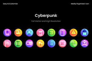 Cyberpunk Isometric Icon Collection, a Duotone Icon by Wencory