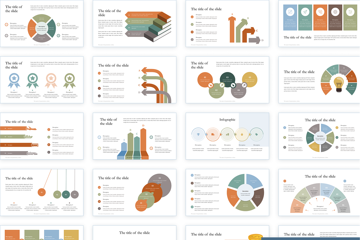 Sky presentation template PowerPoint, a Presentation Template by KaluginaWEB (Photo 8 of 9)