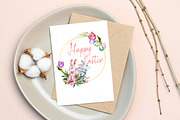 Happy Easter Watercolor. Golden Fram, an Animal Illustration by NKTKNS (Thumbnail 2 of 3)