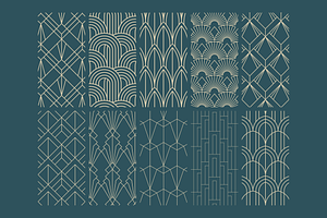 Geometric Art Deco Patterns