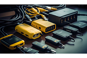 usb yellow technology business ai, a Technology Photo by pikepicture