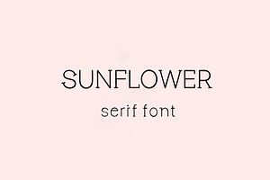 Sunflower - Serif Font