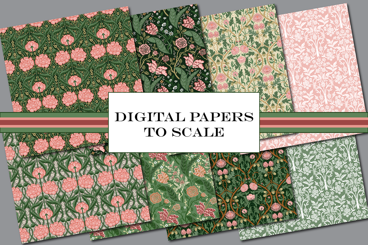 William Morris Patterns Floral, a Pattern Graphic by RachelStudio (Photo 7 of 10)