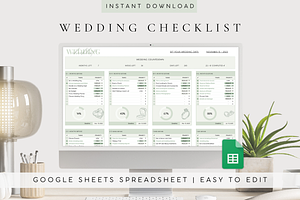 Wedding Checklist Google Spreadsheet