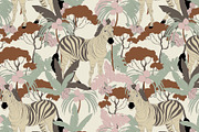 Animal tropical jungle zebra, a Pattern Graphic by Cotton Melon pattern Shop (Thumbnail 2 of 5)