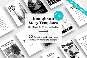 Black&White Instagram Story Template