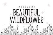 Beautiful Wildflower, a Serif Font by Mini_World (Thumbnail 1 of 7)