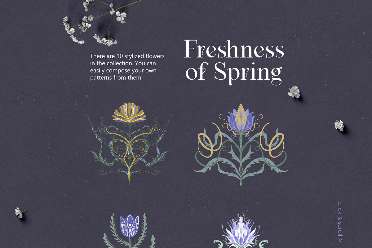 Spring floral pattern collection, a Pattern Graphic by Colden Blue (Photo 3 of 13)