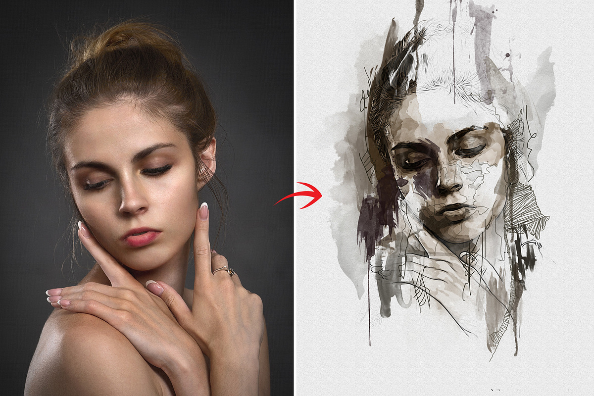 Watercolor Inspired Photo Effect, an Action Add-On by Photoshop Action (Photo 2 of 12)