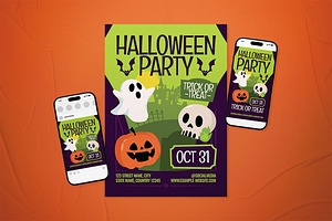 Halloween Event Flyer Set, a Flyer Template by The Good Store