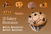 3D Bakery Illustration, an Object Graphic by Illustrava (Thumbnail 1 of 7)