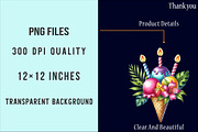 Summer Happy Birthday Clipart, an Illustration by SinaCreation (Thumbnail 4 of 5)