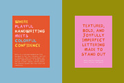 Ruffy - Textured Bold Playful Font, a Sans Serif Font by Kartika Prints (Thumbnail 6 of 13)