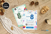 8th Birthday Invitation Canva Temp, an Invitation Template by Snapybiz (Thumbnail 8 of 10)