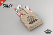 Takeout Cutlery Utensil Mockup, a Product Mockup by INCDesign (Thumbnail 1 of 7)