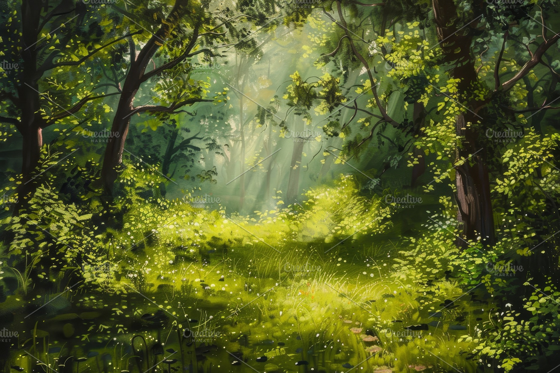 Morning sunlight gently pours throug, a Photo by Tanuart