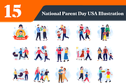 National Parents Day Illustrations, a Person Illustration by EllaMaiyaali (Thumbnail 3 of 3)