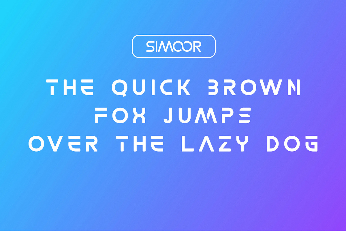 Simoor Modern Futuristik Font, a Sans Serif Font by AnnofaType (Photo 5 of 10)