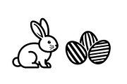 Happy Easter Bunny Vector Bundle, an Illustration by jahid234 (Thumbnail 9 of 51)