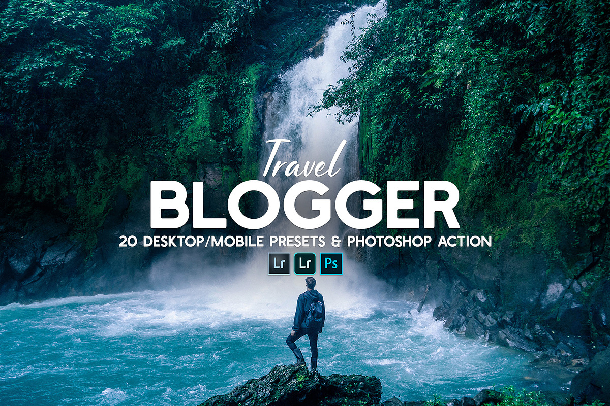 20 Travel Blogger Presets & Actions, an Action Add-On by Effect-Hub (Photo 1 of 16)