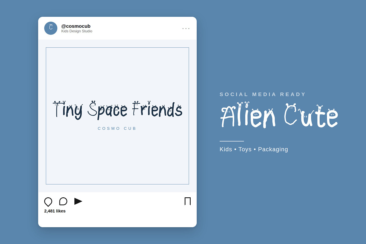Alien Cute – Playful Slab, a Slab Serif Font by Gookkis Studio (Photo 11 of 17)