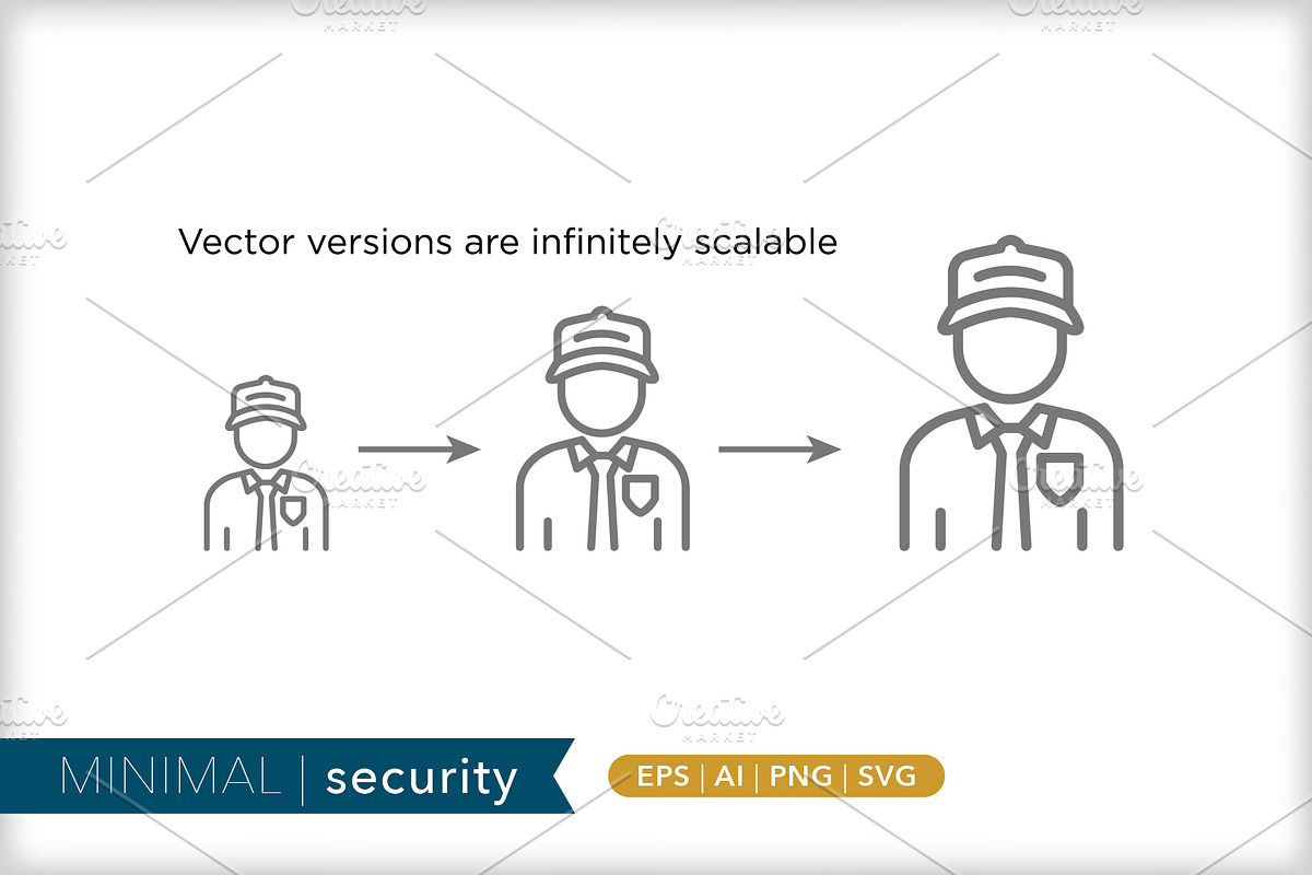 Minimal security icons, an Outline Icon by Picture Window (Photo 4 of 5)